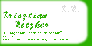 krisztian metzker business card